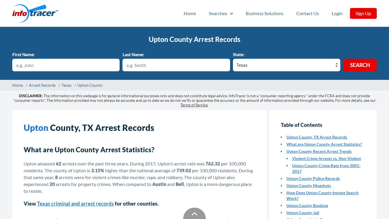 Upton County, TX Arrests, Mugshots & Jail Records - InfoTracer